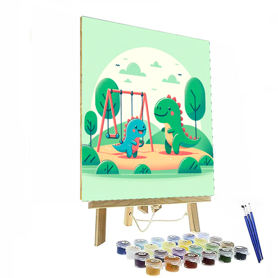 Dino Adventure Playground Paint By Numbers Kits