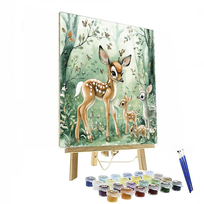 Bambi's Forest Friends Decor - Disney Inspired Paint By Numbers Art