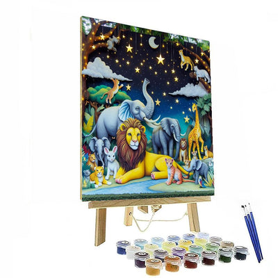 Starry Safari Adventure Paint By Numbers