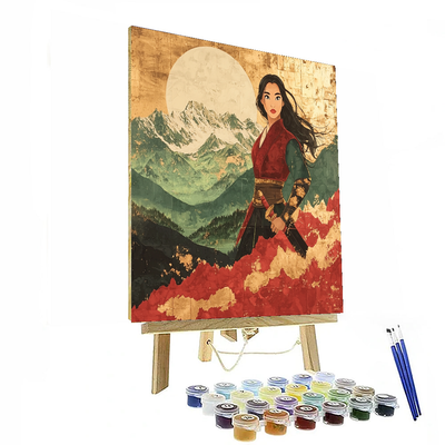 Mulan's Legacy Of Honor - Disney Inspired Paint By Numbers Art