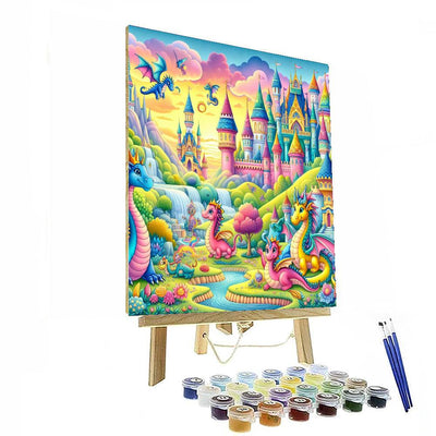 Whimsical Fairy Tale Kingdom Painting Number Kit