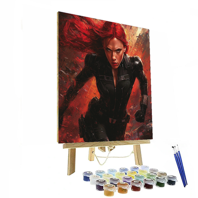 Scarlett Johansson: Unmasking The Strength Of Black Widow Paint By Numbers Kits