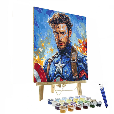 Chris Evans: The Shield Of Heroism And Valor Numbered Painting Kits