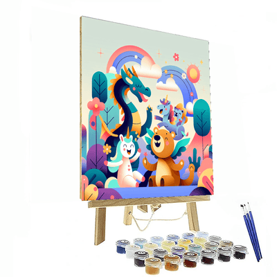 Imaginative Animal Kingdom Number Painting