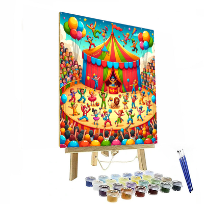 Charming Circus Show Painting By Numbers Kit