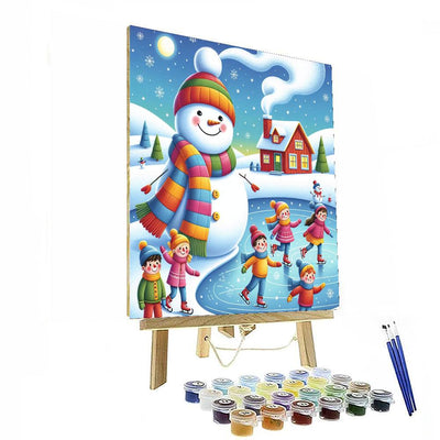 Winter Wonderland Escapades DIY Paint By Numbers