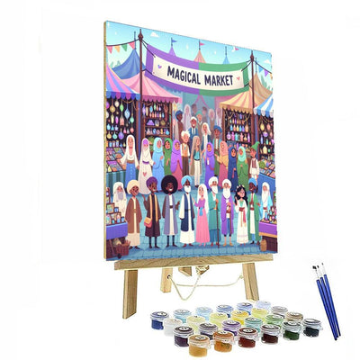 Magical Market Day Paint By Number