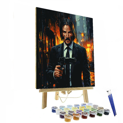 Keanu Reeves: The Eternal Hero Of John Wick Paint By Numbers Art