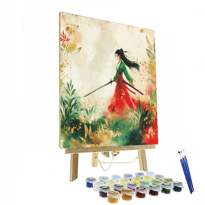 Mulan's Strength And Honor - Disney Inspired Painting Number Kit