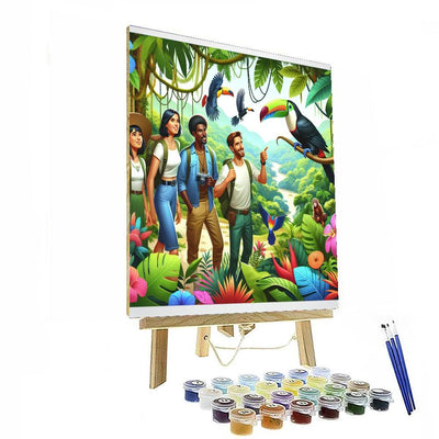 Rainforest Exploration Journey Painting Number Kit