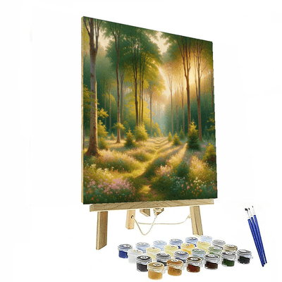 Serene Forest Haven Paint By Numbers Art