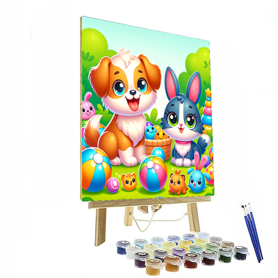 Playful Pet Pals Painting By Numbers Kit