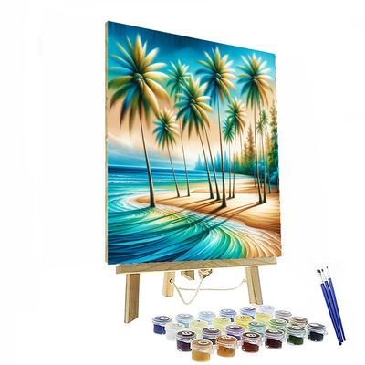 Sunny Tropical Paradise Paint By Numbers