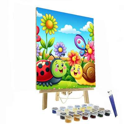 Charming Garden Creatures Numbered Painting Kits