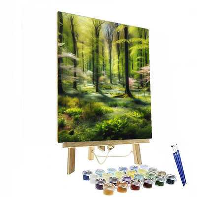 Enchanted Spring Forest Paint By Color