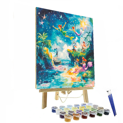 Peter Pan's Neverland Adventure Art - Disney Inspired Paint By Numbers Art