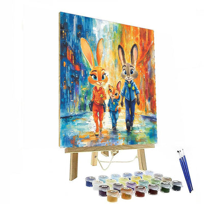 Zootopia's Crime-solving Adventure - Disney Inspired DIY Paint By Numbers