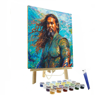 Jason Momoa: The Ocean's Heartbeat Of Aquaman Paint By Numbers