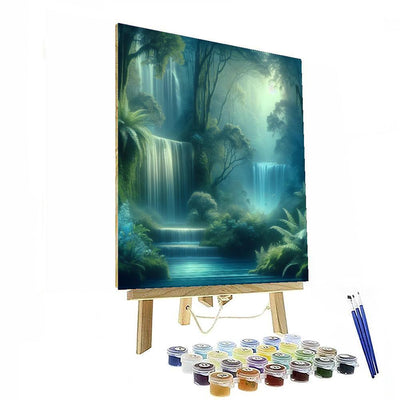 Whispering Waterfall Dream Paint By Number