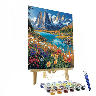 Torres Del Paine National Park - Patagonia Painting Number Kit