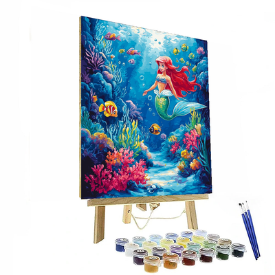 Little Mermaid Ariel's Undersea Kingdom - Disney Inspired Numbered Painting Kits