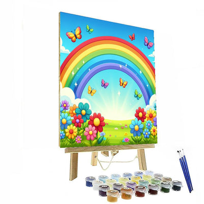 Joyful Rainbows Paint By Numbers Art