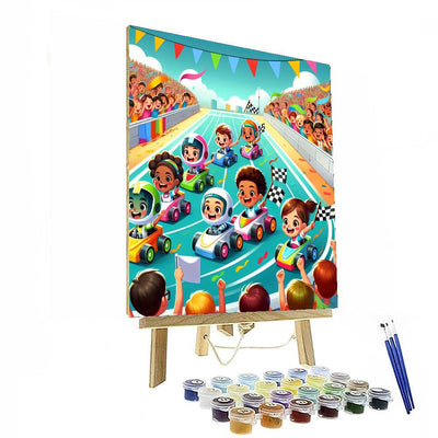 Robot Racing League Painting By Numbers Kit