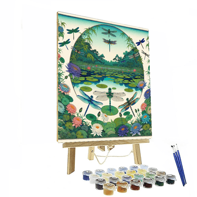 Enchanting Dragonflies Painting By Numbers Kit