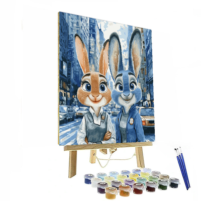 Zootopia Urban Safari - Disney Inspired Painting Number Kit