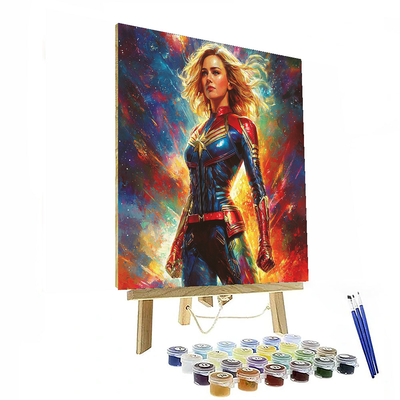 Brie Larson: Embracing The Power Of Captain Marvel Paint By Color