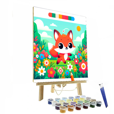 Exploring Nature With A Curious Little Fox Paint By Color