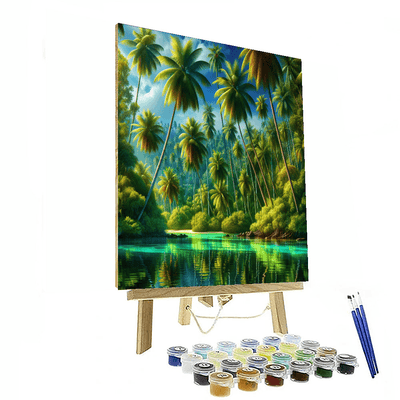 Tropical Oasis Retreat DIY Paint By Numbers