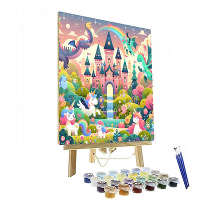 Whimsical Fairytale Journey Number Painting