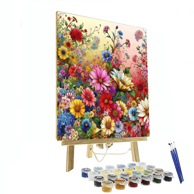 Floral Whimsy Garden Paint By Color