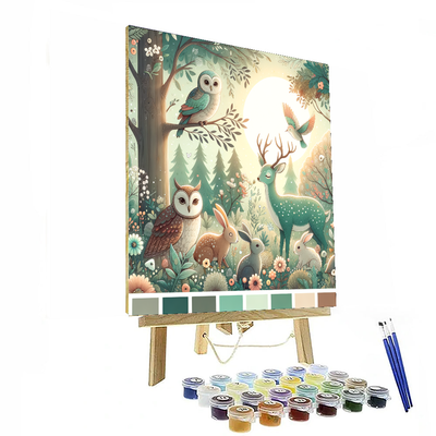 Enchanted Forest Gathering Numbered Painting Kits