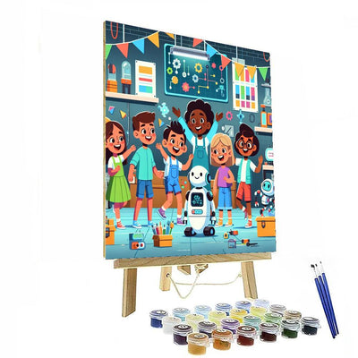 Robot Rescue Team Painting By Numbers Kit