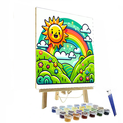 Sunshine And Rainbows Paint By Color