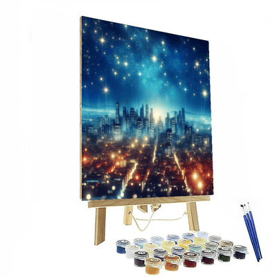 Starry City Nights DIY Paint By Numbers