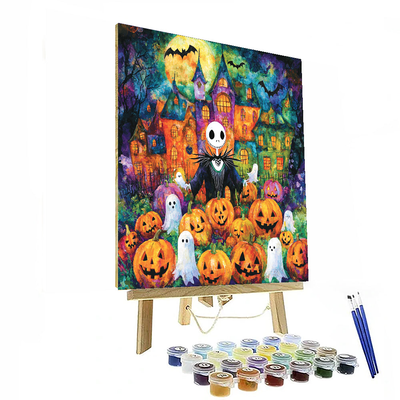 Jack Skellington's Halloween Bash - Disney Inspired Number Painting