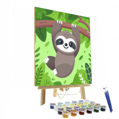 Jungle Adventure Sloth Paint By Numbers Kits