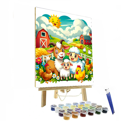 Happy Farm Friends DIY Paint By Numbers