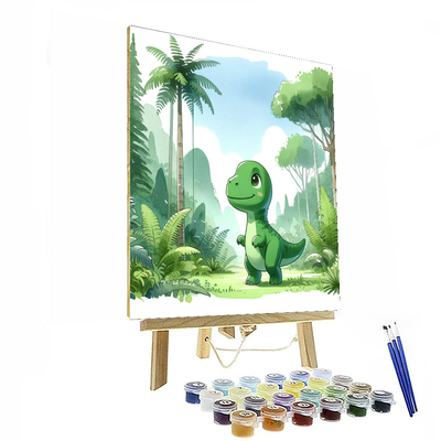 Wandering Dino Adventure Painting Number Kit