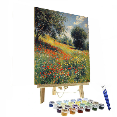 Claude Monet Inspired Impressionist Summer Meadow  Paint By Numbers