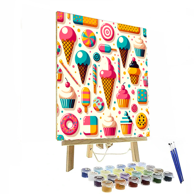 Sweet Treats Parade Paint By Numbers Art