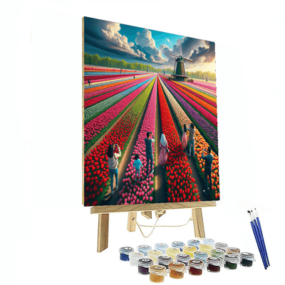 Tulip Festival - Amsterdam, Netherlands Numbered Painting Kits