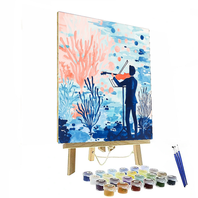 The Little Mermaid Sebastian's Sea Concert - Disney Inspired Painting Number Kit