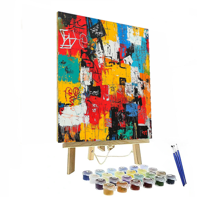 Jean-Michel Basquiat Inspired Eclectic Vibes  Paint By Numbers Kits