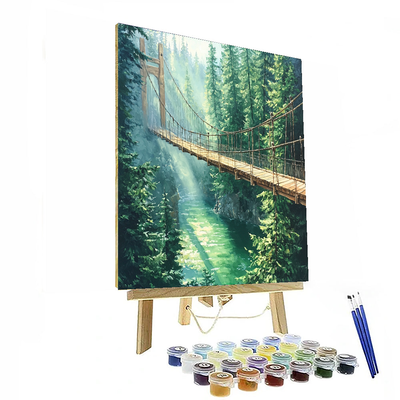 Capilano Suspension Bridge - Vancouver Paint By Numbers Art