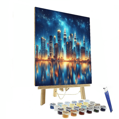 Dazzling City Skyline Painting By Numbers Kit