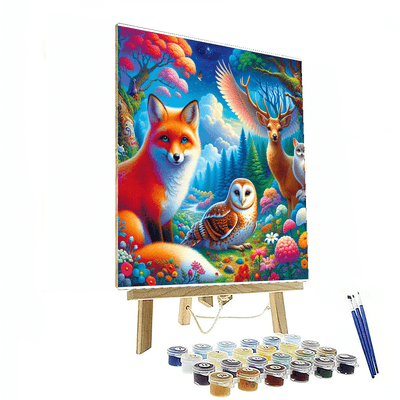 Enchanting Woodland Animals DIY Paint By Numbers